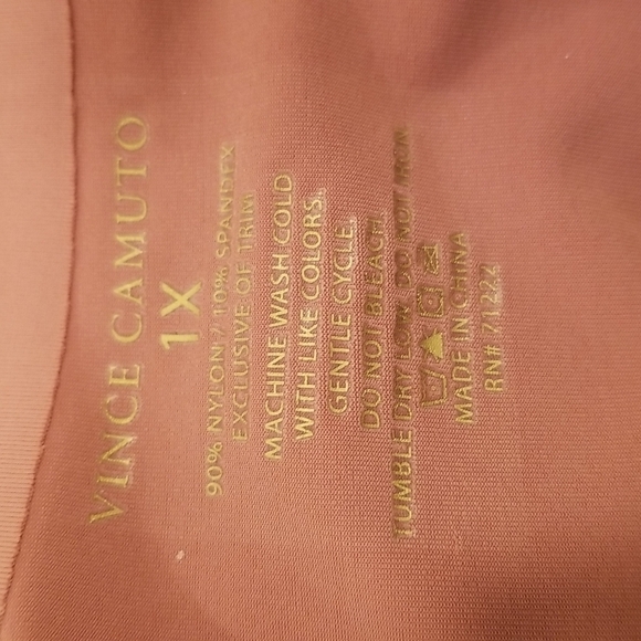 💕VINCE CAMUTO💕 Lounge Bralettes ~ Cream Floral & Solid Mauve Pink 1X NWT - Picture 9 of 10